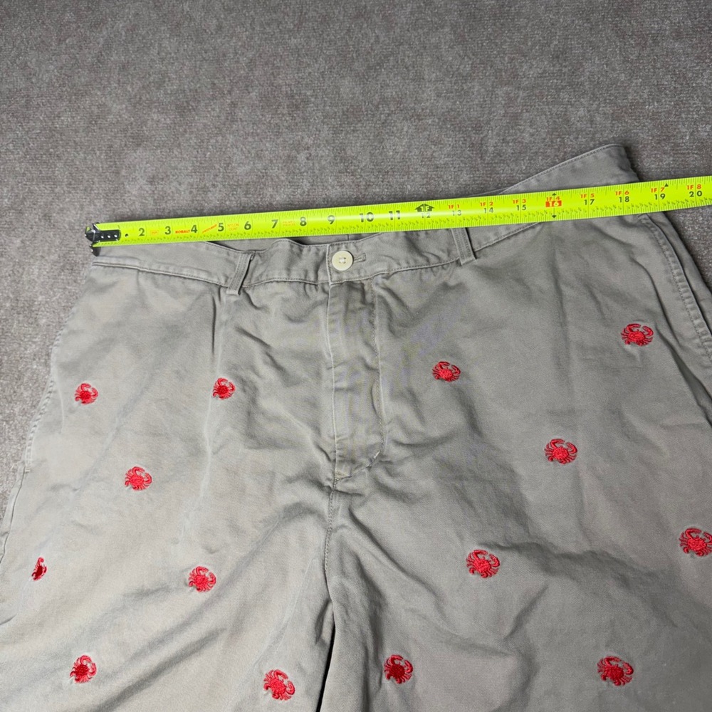 Vineyard Vines Mens Size 40 Red Crab Embroidered All Over Club Shorts Preppy - Picture 4 of 7
